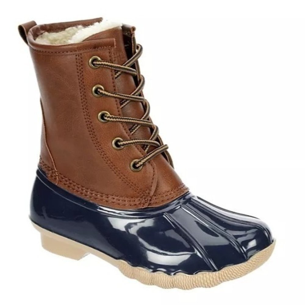 New HIGHLAND CREEK‎ GIRLS ALEX RAIN BOOT - BROWN Size 5